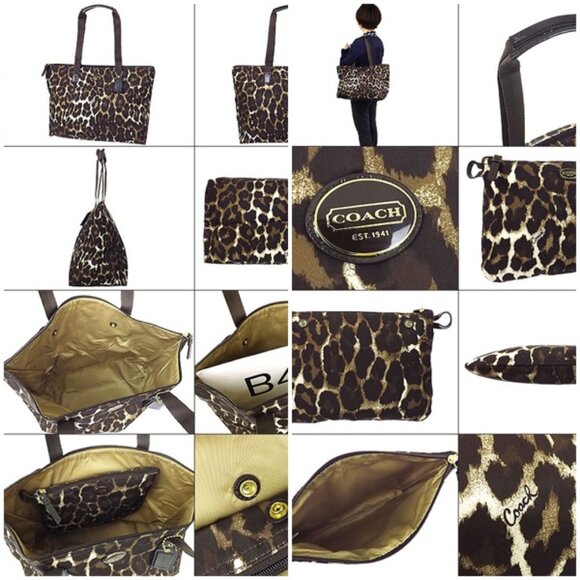 ❤️✅❤️✅SOLD❤️✅❤️✅🤎Coach Signature Fabric-Nylon Bag & Snap Pouch🤎 - Picture 10 of 16